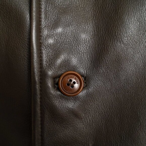 Vintage BOSS By Hugo Boss "Caris" Leather Jacket - Picture 6 of 16